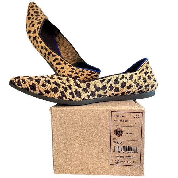 Leopard Rothy’s | Size 6.5 | The Point (Original) - Picture 1 of 8